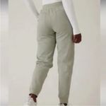Athleta Like New Solstice Quilted Front Joggers Fern Green Size 12 Retail $129 Photo 5