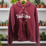Hollister  Y2K Spellout Zipper Hooded Jacket Academia College Size S Photo 1