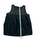Club Monaco black silk blend sleeveless top with gold embellishments sz XS Photo 8
