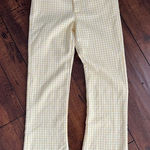 Hollister‎ Ultra High Rise Yellow Plaid Flare Pants XS Photo 0