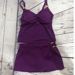 Lands End Tankini & skort set purple With gold accents color size 4 Photo 1
