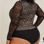 Torrid Black Lace Bodysuit Women’s Plus Size 3 Sheer Long Sleeves Photo 1