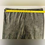 Timing  women Olive Green ribbed velour flare Pull on pants L Photo 3