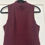 Eva Franco Charley Mock Neck Jumpsuit Maroon Burgundy Anthropologie X Small Red Size XS Photo 3