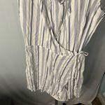 Hollister ‎ striped wrap romper white and blue striped size medium Photo 4