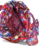 MZ Wallace New Metro Tote Deluxe Printed Quilted Nylon Bag Prism Red Photo 3