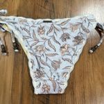Tigerlily  Amyris Miranda Pearl Blue Floral Bikini Boho Side Tie Bottom Small Photo 2