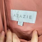Azazie  Kori A-Line Ruched Chiffon Dress in‎ Mai Tai Size A12 Photo 3