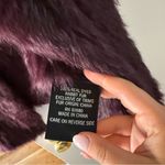525 America Luxe Deep Purple Fur Vest Size XS Photo 2
