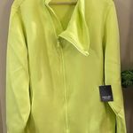 Vera Wang Simply Vera  Women's‎ 2XL Green Zip Jacket Asymmetrical Design Photo 0