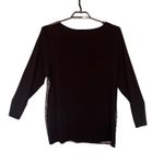 Peter Nygard Y2K Leopar Womens Top Sz XL Black Safari Career Stretchy Glam Tunic Photo 4