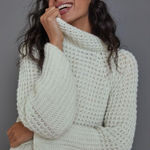 Anthropologie Maeve Bell Sleeve Mint Sweater Large Photo 0