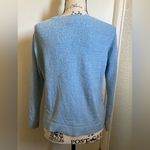 Loft  Petite Y2K Light Blue Cropped Scoop Neck Lone Sleeve Sweater #O Photo 5