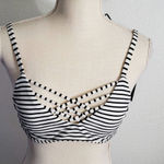 Black Green Multicolor Underwire Padded Triangle Swimwear Lot Of 3 Bikini Top M Black Size M Photo 0