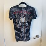 Affliction  Y2K Skull VNeck T-shirt Photo 2