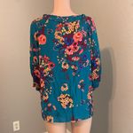The Pioneer Woman Ruffle Neck Blouse with Flounce Sleeves Women Large NWT #85 Blue Photo 4
