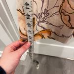 Amalie Floral Print Linen Blend Tea Length Dress Resort Wear Size 6 Orange Photo 10