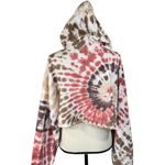 Aeropostale  JRS X-Large Cropped Sweatshirt Hoodie Tie-Dye Long Dolman Sleeves Photo 5