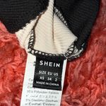 SheIn Black, White, and Tan Colorblock Crop Top Photo 2