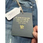 Indigo Rein  High Rise * Crop * Raw Hem * distressed jeans Sz 1 NWT ￼ Photo 5