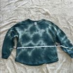 PINK - Victoria's Secret Love‎ Pink Victoria Secrets Green Tie-Dye Sweatshirt with Logo Photo 3