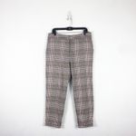 Anthropologie  Malcolm Plaid Tapered Trousers Size 10 High Rise Preppy Minimalist Photo 2