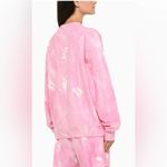 Sporty & Rich Tie Dye Women’s Pink Cotton Sweatshirt Size XS Photo 1