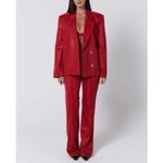 SLA The Label Red Paloma Sparkle Blazer Red Size XXS Photo 2