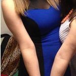 Material Girl Black And Blue Mesh Fit And Flare Dress Photo 1