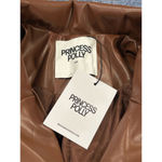 Princess Polly Blazer Jacket Size Small/Medium Morrison Faux Leather Brown NWT Photo 7