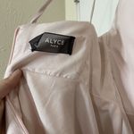 Alyce Paris  3764 V Neckline Mikado Fit and Flare Baby doll Pink Cocktail Dress Photo 8