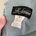 La Femme  Formal Gown Beaded Lace Short-sleeved Mermaid Prom Dress 2 Photo 14