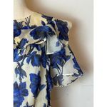 Anthropologie WHIT By  Blue And White Floral Print Silk Edie‎ Rose Dress Size L Photo 11