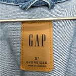 Gap  Oversized Denim Fringe Jacket Women’s Small Tall Light Wash Western Photo 5