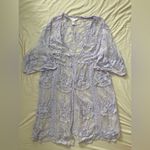 LC Lauren Conrad Lavender Lace Cover-Up Kimono One Size Fits Many Photo 2