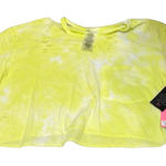 Betsey Johnson Betsey Johnson Yellow Tie-Dye Crop Top Photo 0
