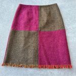 Trina Turk Wool Fringe Hem Skirt Womens 4 Photo 0