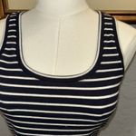 Boden Tank Top Women S Navy Blue Striped Sleeveless Top Nautical Beach Yacht Photo 1