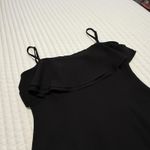 Karl Lagerfeld Little Black Dress Flouncy Ruffle Bust Sheath Cocktail Dress Sz 6 Photo 13