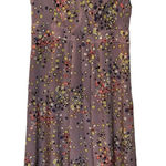 Boden Limited Edition Purple Floral Midi Silk Dress Style BH035 Size 6 Photo 0