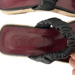 STAUD Black Maya Ruched Espadrille Slides Sz 37 Photo 1