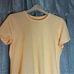 Gap NWT Orange Stripe Short Sleeve Crewneck Tee Shirt Size Medium Photo 4