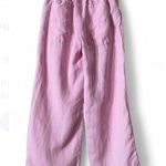 Joie  Linen Blend Pink Utility Pants with Rope Belt, Size 2 Photo 5