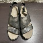 Antelope  Pewter Leather Platform Sandals Size 41 Photo 1