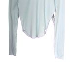 BDG  Urban Outfitters Women’s Sz L Lightweight Turtleneck Baby Blue Pink Trim NWT Photo 2