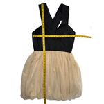Windsor Black & Gold Backless Party Dress With Glitter Tulle Overlay Size L Photo 6