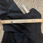 DO+BE  NWT One Shoulder‎ Mini Black Dress Puff Sleeve, L Photo 14