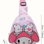 Hello Kitty Sanrio Lightweight Waterproof  Nylon Crossbody Bag - Photo 3