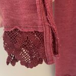 Free People  Lace Trim Cardigan Photo 5