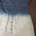 Jessica Simpson  jean dress medium.  Knee length Photo 3